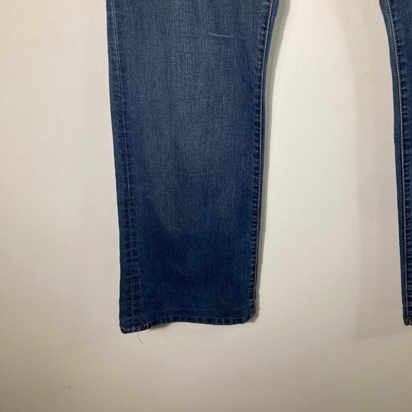 Womens Zara Jeans Flare Cut Low Waist Zip Fly 6/34 Blue Jeans - Picture 4 of 8